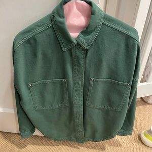 Zara green jacket small